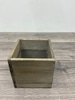 Light Brown Square Wooden Box
