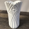 Vintage White Plastic Vase A