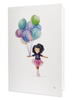 Cleared Greeting Card: Girl with balloons #4