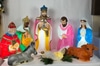 8 Piece Blow Mold Nativity Set