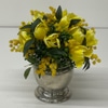 SILK Yellow Tulips Arrangement