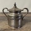 Silver Garland Sugar Cup with Lid