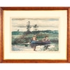 Framed Winslow Homer River Scene