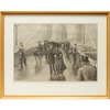 A Wet Day on the East River Bridge Print
