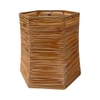 Lampshade; ribbon taupe color, tapered shape