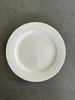 Plain White Dessert Plate w. Wide Rim