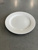 Plain White Dessert Plate w. Wide Rim