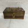 Vintage Brass Coal Box with Handle