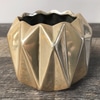 Metallic Ceramic Round Diamond Vase B