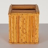 Mid-Century Pencil Rattan Tissue Box Cover