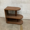 Vintage Wooden Three-Tier Corner Shelf