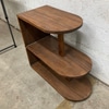 Vintage Wooden Three-Tier Corner Shelf