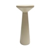 Concrete Side Table, Cream; Pedestal, Accent Table
