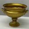 Brass Metal Footed Urns