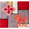 Funky Vintage Hooked Rug Wall Tapestry
