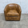 Brown Leather Club Chair