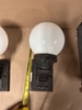 Antique Wall Sconces with White Globes