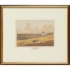 "Coursing" Antique Hand-colored Etching