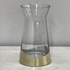 Gold Dipped Glass Vase