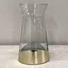 Gold Dipped Glass Vase