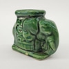 Toothpick Holder, Green Elephant