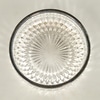 Small Silver Rimmed Cut Glass Bowl