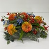 SILK Orange Dahlias Gloriosa