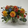 SILK Orange Dahlias Gloriosa
