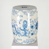 Faded Chinese Blue and White Garden Stool / Seat