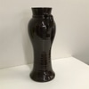 Large Bauer chocolate brown vase