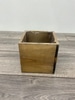 Light Brown Square Wooden Box