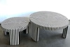 Black & White inlay lacquer coffee table