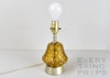 Amber Glass Table Lamp