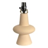 Lamp Base; Ceramic, Tan, matt finish, conical stacked sphere