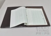 Brown Portfolio w/ Columned Bookeeping Ledger