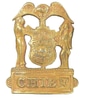 Gold Omaha Police Hat Badges Sergeant x1 Chief x1