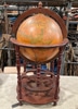 World Globe on Wood Cradle with hidden Bar