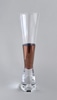 Champagne Glass in Clear with Copper Band