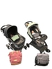 Dressed Stroller With Baby And Baby Bag
