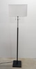 Black Floor Lamp, Square Shade