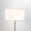 Black Floor Lamp, Square Shade