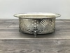 Silver Stamp Oval Container