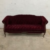 Vintage Red Velvet Sofa