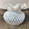 Milk Glass Iridescent Vase A