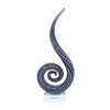 Thin Murano Glass Swirl Sculpture On a  Lucite Pedestal.