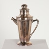 Vintage Cocktail Shaker with Drink Recipe Dial Top