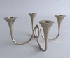 Modern Pale Gold Candelabra with 4 Candle Holders
