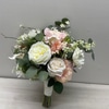 SILK Bridal Bouquet with peonies and Roses