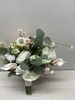 SILK Bridal Bouquet with peonies and Roses