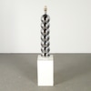 Space Age Stacked Chrome Ball Floor Lamp